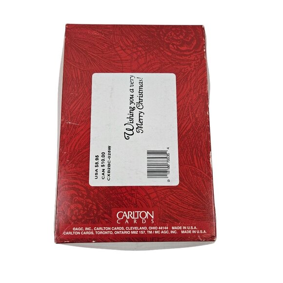 Carlton Cards Christmas Boxed Set of 18 Envelopes Cat Holiday Greeting Vintage - Picture 6 of 10